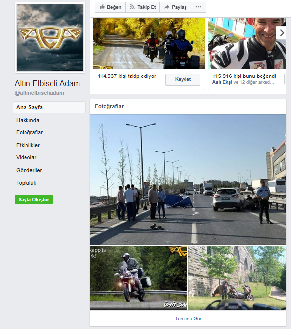 Barkın Bayoğlu Altın Elbiseli Adam  ölümüyle motosiklet camiasını yasa boğdu