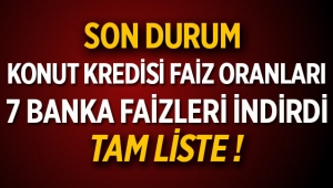 7 banka konut kredisi faiz oranlarını indirdi! Bankaların 2016 faizleri