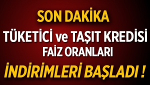 Konut kredisi faiz indirimi sonrası Taşıt ve tüketici kredisi indirimleri başladı - kredi faiz oranları son durum