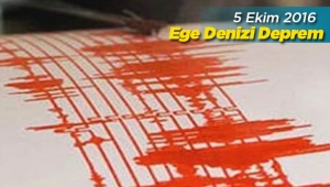 Ege Denizi 'nde deprem ! Ege'de 3.2 büyüklüğünde korkutan deprem - son depremler