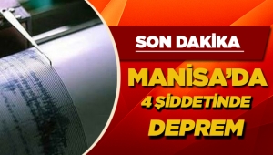 Manisa'da deprem! Manisa 4 büyüklüğünde deprem ile sallandı