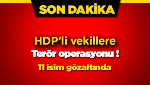 HDP'ye terör operasyonu! Gözaltına alınan 11 vekilinisimleri