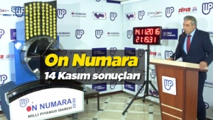 On Numara 14 Kasım çekiliş sonuçları - Milli Piyango