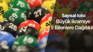 Sayısal Loto 14 Ocak çekilişinin büyük ikramiyesi 5 bilenler arasında dağıtıldı