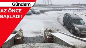 Son dakika: Kar yağışı İstanbul Hadımköy'de başladı