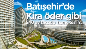 Batışehir'de 240 ay taksitle kira öder gibi hemen teslim satılık evler