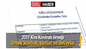 2017 Kira Kontratı örneği nasıl olmalı