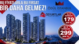 Özyurtlar Ödül İstanbul 'da 179 bin TL'den başlayan fiyatlarla satılık evler