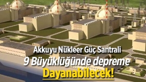 Akkuyu Nükleer Güç Santrali 9 büyüklüğünde depreme dayanıklı olacak