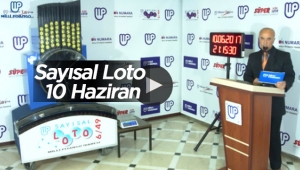 Sayısal Loto çekilişi 10 Haziran 2017 - 1074. hafta sonuçları - Milli Piyango Sayısal Loto