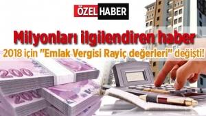 2018 için "Emlak Vergisi Rayiç değerleri" 81 ilde yeniden belirlendi! Cepler yanacak