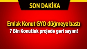 7 bin konutluk "Emlak Konut Halkalı" projesinde geri sayım