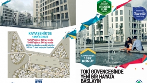 TOKİ İstanbul Kayaşehir'de bin 892 konut kura yöntemiyle 5 Eylül'de satışta