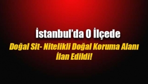 Kartal Yakacık'da bazı yerler Doğal Sit- Nitelikli Doğal Koruma Alanı ilan edildi