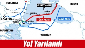 `Türk Akımı` yolu yarıladı
