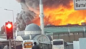Esenyurt'ta korkutan fabrika yangını