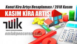 2018 Kasım ayı kira artış oranı (TEFE/TÜFE)