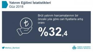 Merkez Bankası Yatırım Eğilimi İstatistikleri Güz Dönemi 2018