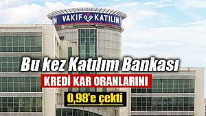 Bu kez Vakıf Katılım konut kredisi finansmanı kar oranını 0.98'e indirdi