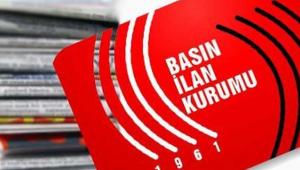 Gazetelerin resmi ilan fiyat tarifeleri değişti