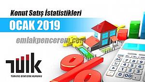 2019 yılı Ocak ayı konut satış rakamları açıklandı