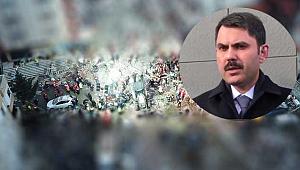 Bakan Kurum, Kartal'da çöken bina etrafında çalışmaları anlattı