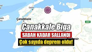 Son dakika haberleri: Çanakkale Biga'da sabaha kadar çok sayıda deprem oldu