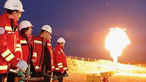 Trakya'da Batı Çeltik-1 Kuyusu'ndan çıkan doğal gaz böyle ateşlendi