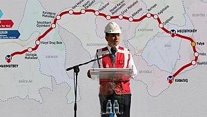 19 hatlı Kabataş-Mahmutbey Metrosu için tören yapıldı