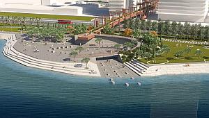 Smyrna Antik Kenti denizle buluşuyor