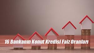 16 Bankada konut kredisi faiz oranları