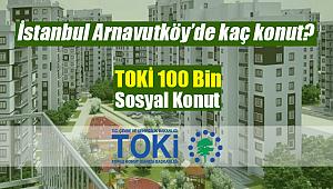 İstanbul Arnavutköy ilçesine TOKİ 100 Bin sosyal konut projesi ile kaç konut yapılacak?