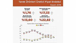 Tarım - ÜFE Geçen Yıla Göre Yüzde 17,33 Artış Gösterdi
