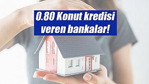 0.80 Faizle Konut Kredisi Veren Bankalar hangileri?