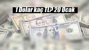 1 Dolar kaç TL? 20 Ocak Pazartesi Dolar/Döviz kurları