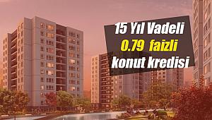 15 ay vade seçeneği, 0.79 kredi faiz oranı ile konut kredisi sadece kamu bankalarında!