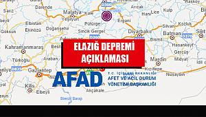 AFAD 6.8'lik Elazığ depremi açıklaması