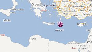 Akdeniz'de korkutan deprem! 5.8 ile sallandı