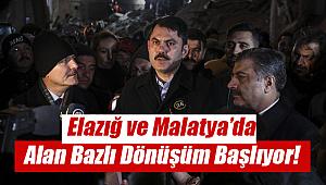 Bakan Kurum: Elazığ Sivrice ve Malatya'da alan bazlı kentsel dönüşüm başlatıyoruz!
