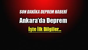 Bir deprem haberi de Ankara'dan! Ankara Akyurt 3.9 şiddetinde art arda depremlerle sallandı...