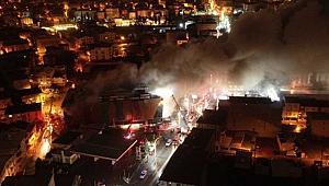 Kocaeli Darıca'da bir AVM alev alev yandı! Çok sayıda mağaza kül oldu...