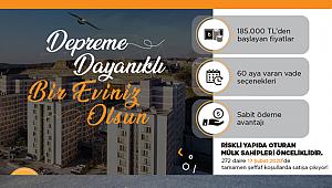 KİPTAŞ önceliği depreme verdi! 185 Bin TL'ye satılık evler...