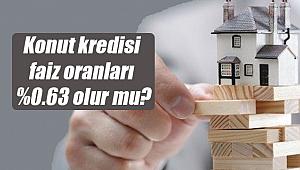 Konut kredisi faiz oranları 0.63 olur mu?