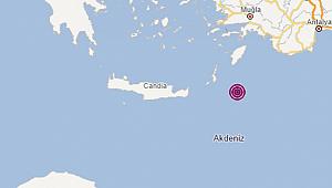 Marmaris açıklarında 4.2 büyüklüğünde korkutan deprem!