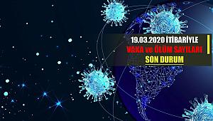 19 Mart 2020 itibariyle Türkiye'de koronavirüs vaka sayısı son durum!