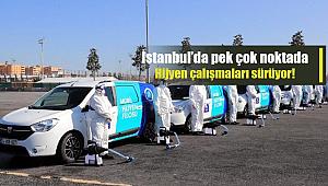 İstanbul'da koronavirüs hijyen çalışmaları sürüyor