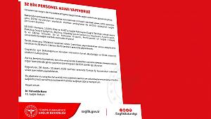 Son Dakika: 32 Bin sağlık personeli alımı için şartlar belli oldu!