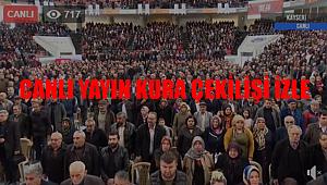 TOKİ Kayseri'de 550 konut için 20 Bin başvuru! 100 Bin sosyal konut Kayseri Kocasinan kura sonuçları canlı yayın izle