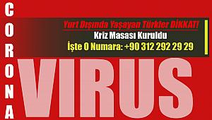 Yurt dışında yaşayan Türk vatandaşları için koronavirüs kriz masası
