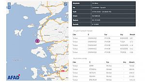 Çanakkale Ayvacık'ta 3.6 büyüklüğünde korkutan deprem!